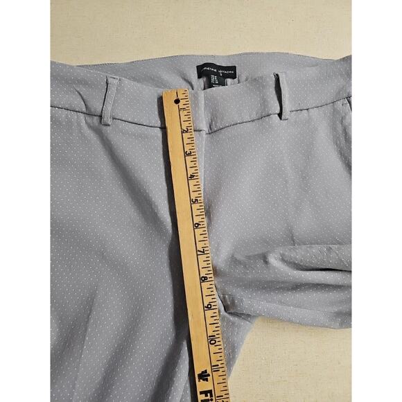 Adrienne Vittadini Pants Womens Size 8 Gray White Polka Dot Office Business - Picture 5 of 8
